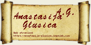 Anastasija Glušica vizit kartica